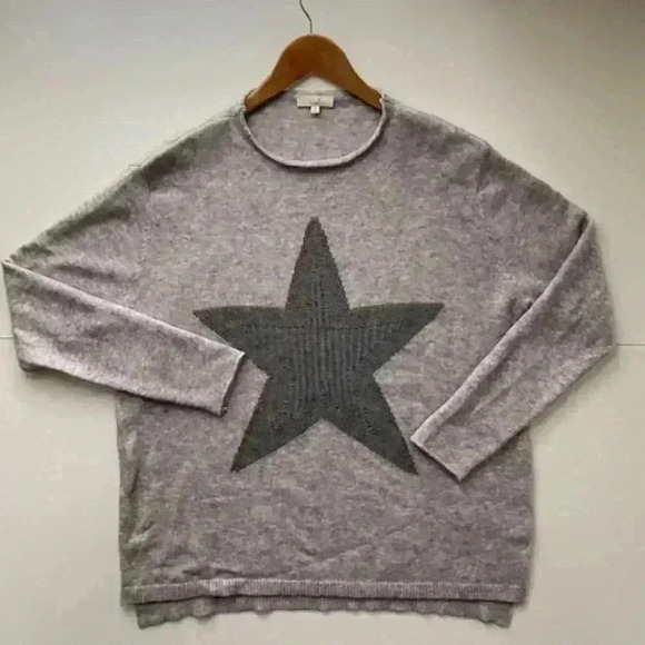 EASEL Starfish Acrylic Blend Women Sweater Light Grey Size S - Picture 5 of 11